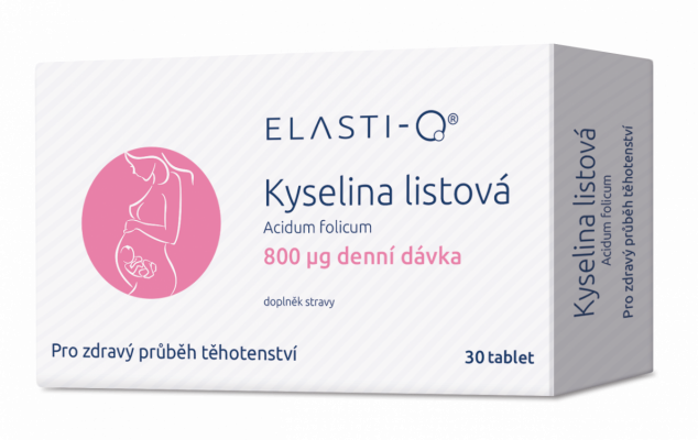 Elasti-Q Kyselina listová 800, 30 kapslí