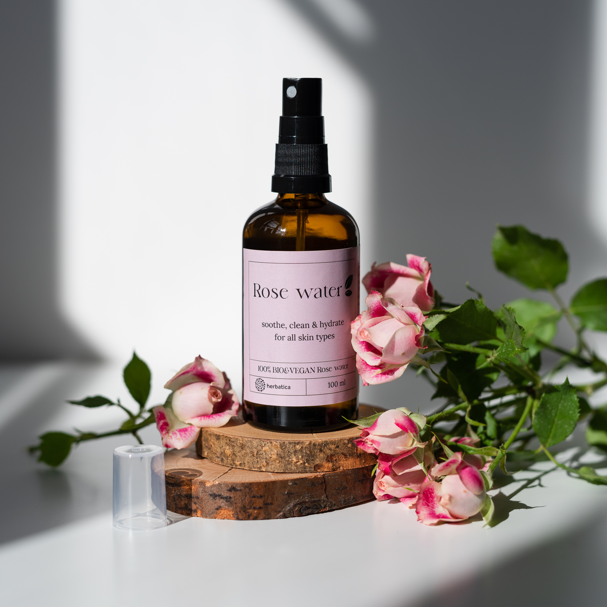Herbatica Růžová voda 100% BIO přírodní, 50 ml