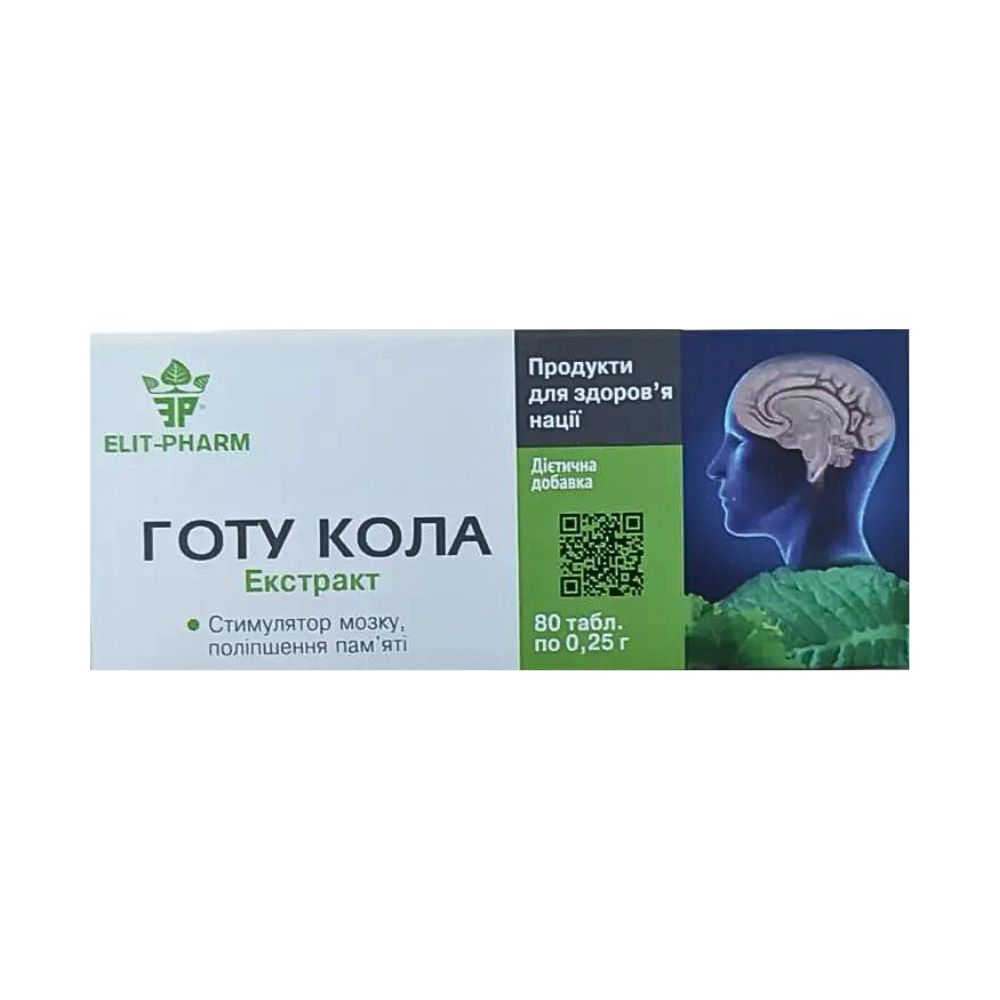 Elit Pharm Gotu Kola extrakt, 80 tablet