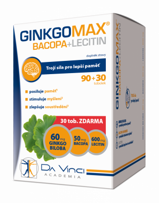 Da Vinci Academia GinkgoMAX Bacopa+Lecitin, 60 tobolek
