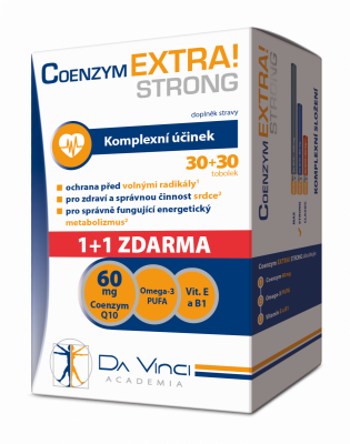 Da Vinci Academia Coenzym EXTRA! Strong 60mg, 30+30 tobolek zdarma
