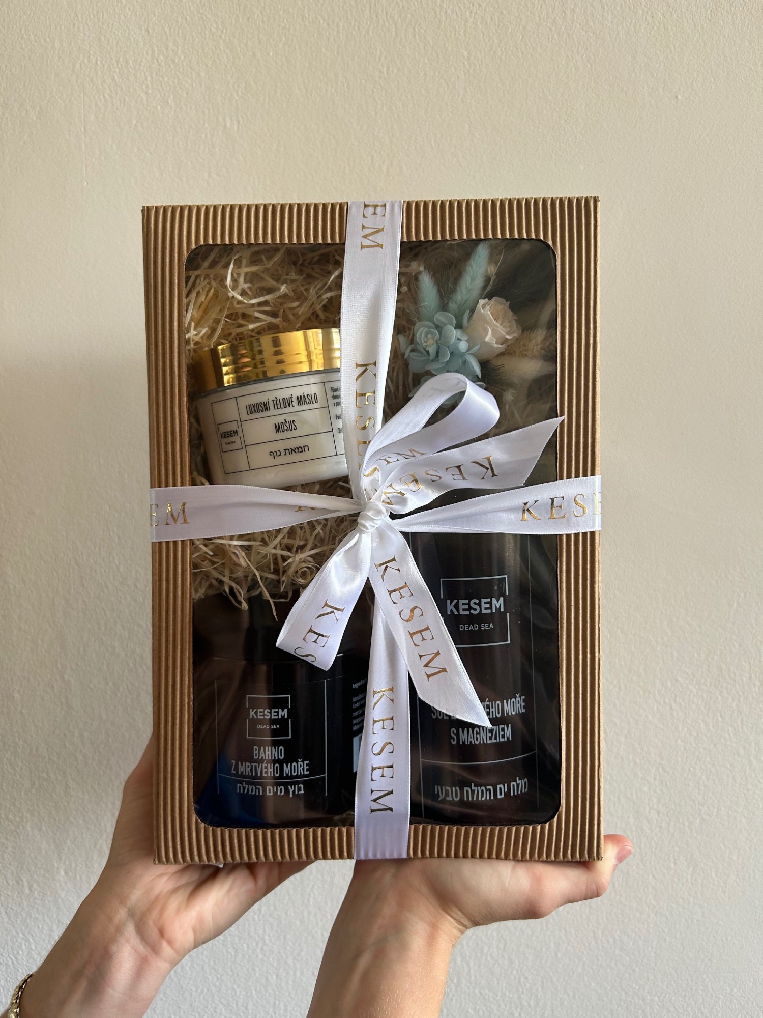 KESEM Dead sea Dárkový balíček Domácí SPA, 4 ks