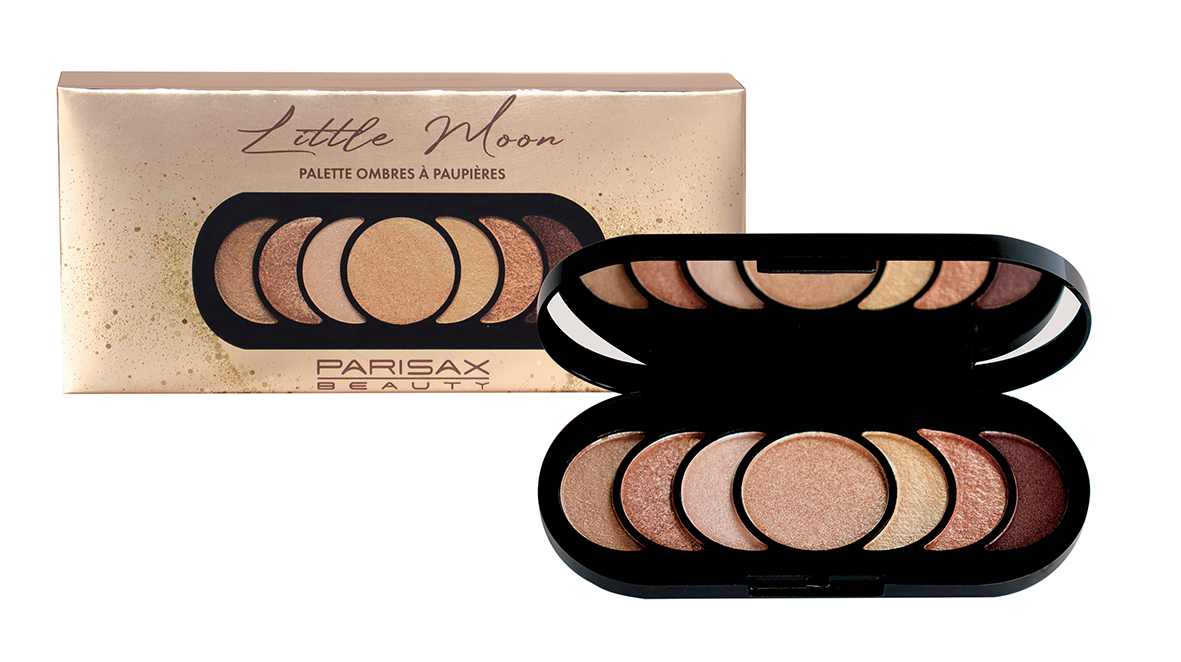 ParisAx Paletka 6 očních stínů + 1 rozjasňovač (Nude/Brown)