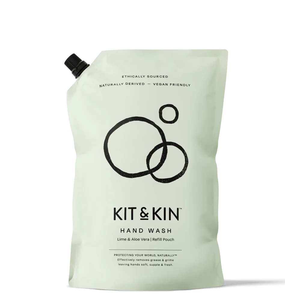 Kit&Kin Mýdlo na ruce, Limetka a aloe vera, náhradní náplň, 1l