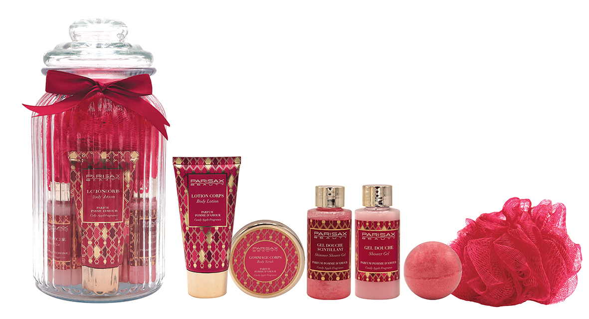 ParisAx Skleněný Spa box pro péči o tělo, 6 ks