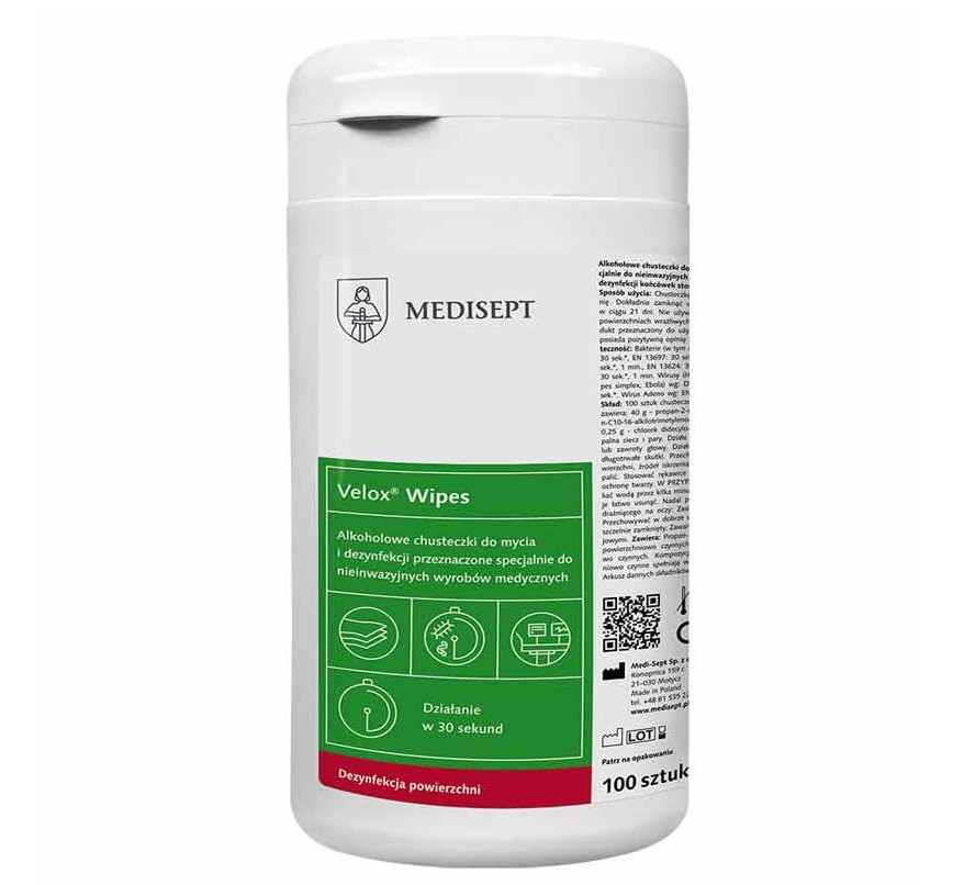 Medisept Sp. MEDISEPT Dezinfekční ubrousky Velox® v tubě, 100ks