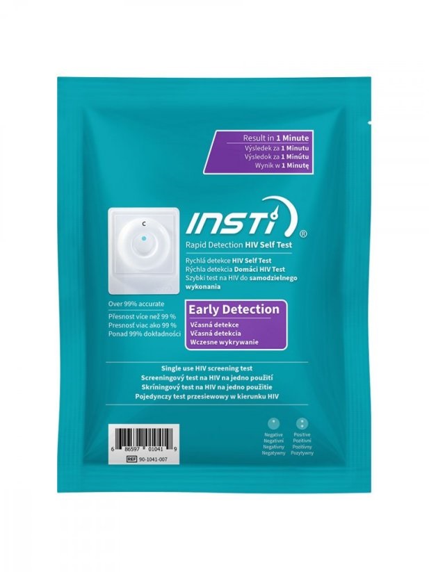 1x Domácí test na HIV, INSTI - BioLytical Laboratories Inc.