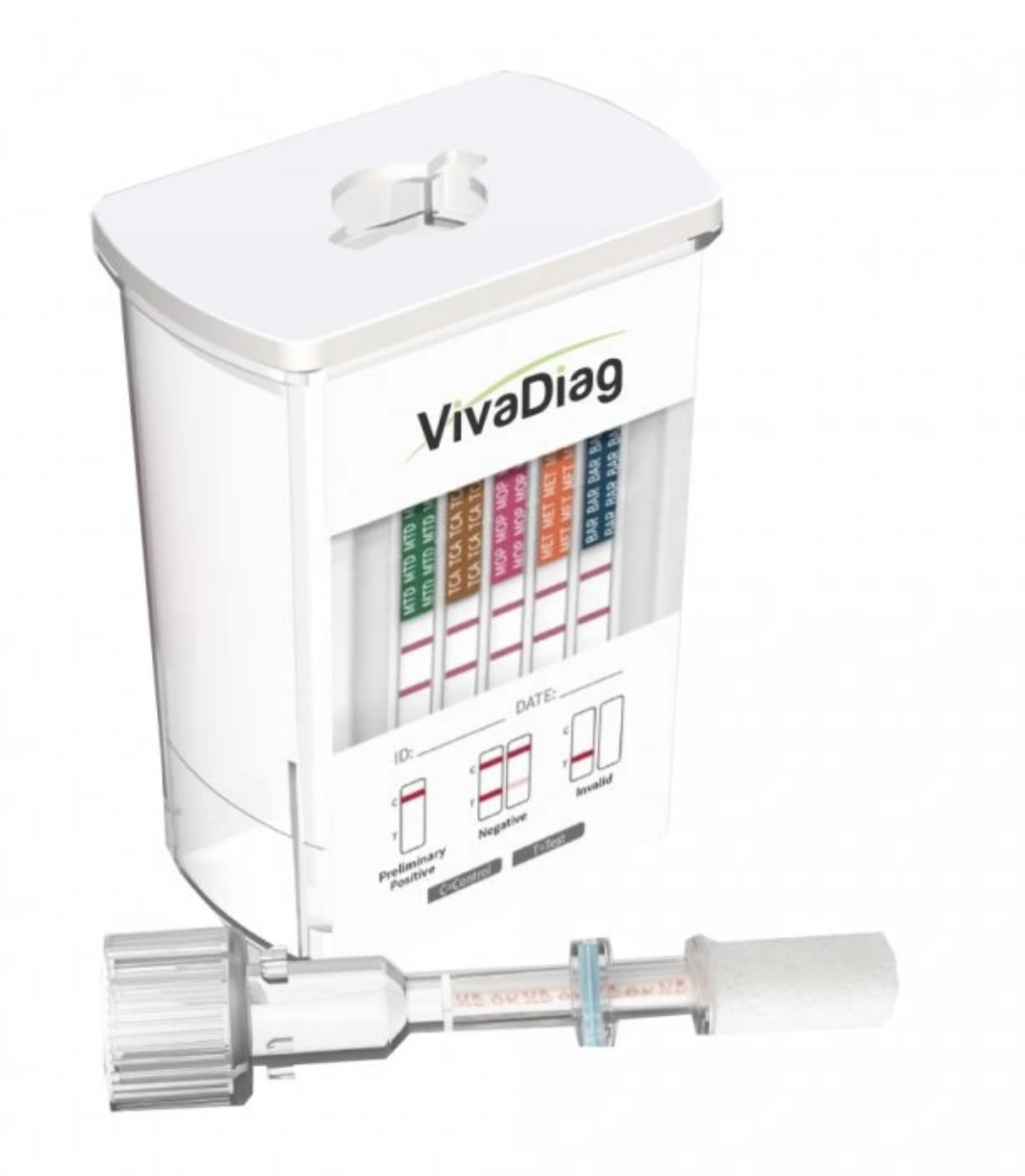 1x VivaDiag 7v1 COC/THC/MOP/ MDMA/AMP/ MET/BZO multitest ze slin
