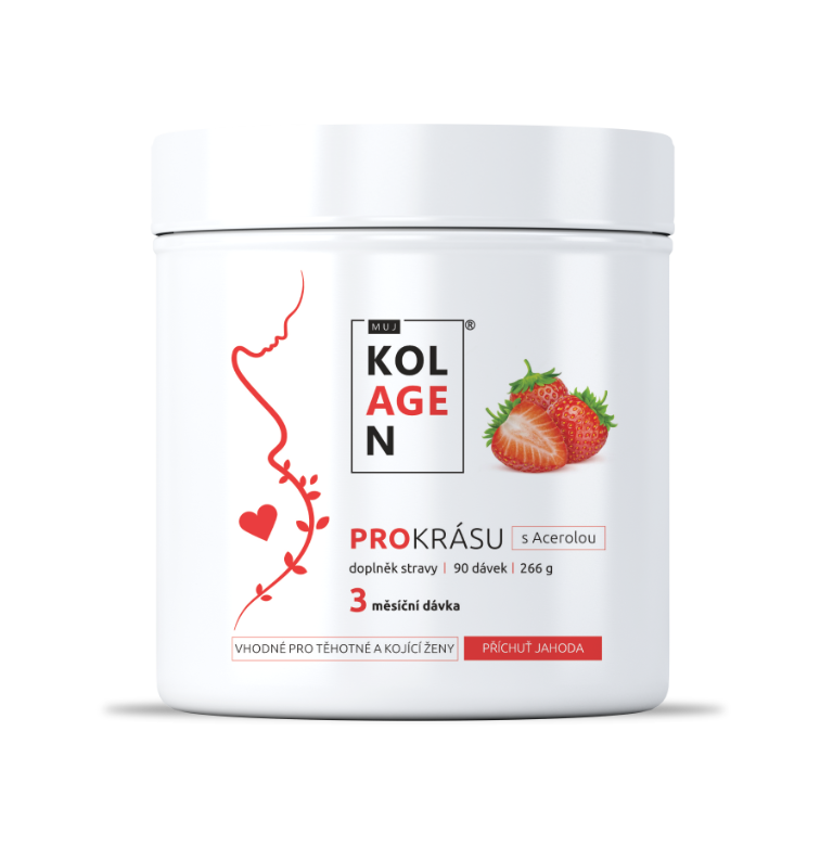 MujKolagen PROKRÁSU Jahoda pro těhotné a kojící, 266g