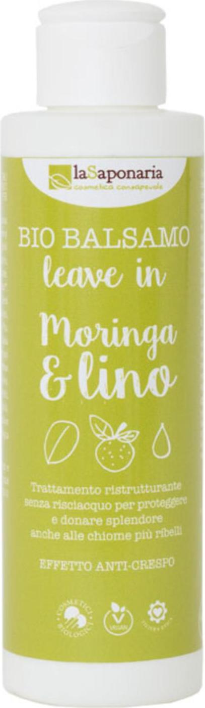 laSaponaria Bezoplachový kondicionér s moringou a lněným olejem BIO, 150 ml
