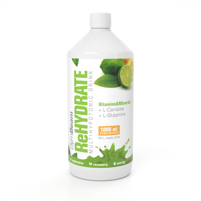 GymBeam ReHydrate Iontový nápoj, 1000 ml Příchuť: růžový grapefruit