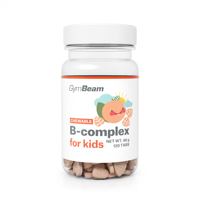 GymBeam B-komplex, tablety na cucání pro děti, 120 tab.