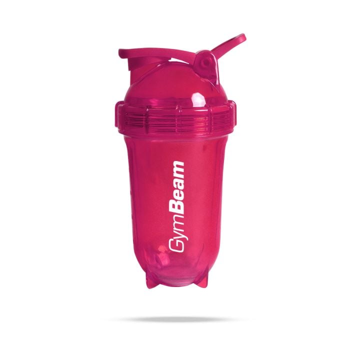 GymBeam Šejkr Tritan Clear Pink 500 ml