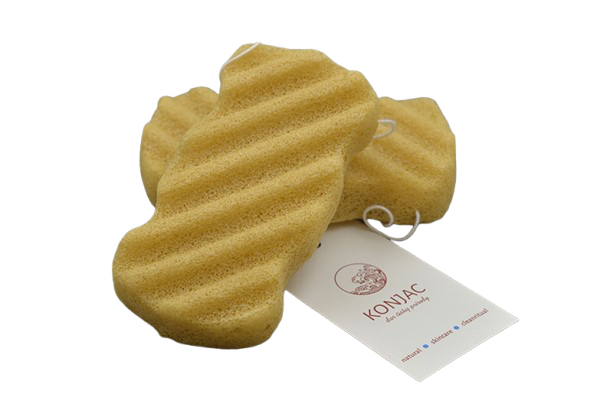 Konjac Konjaková houba s extraktem z kurkumy, 1 ks