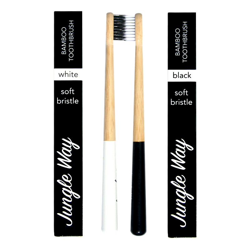 Jungle Way Set zubních kartáčků z bambusu