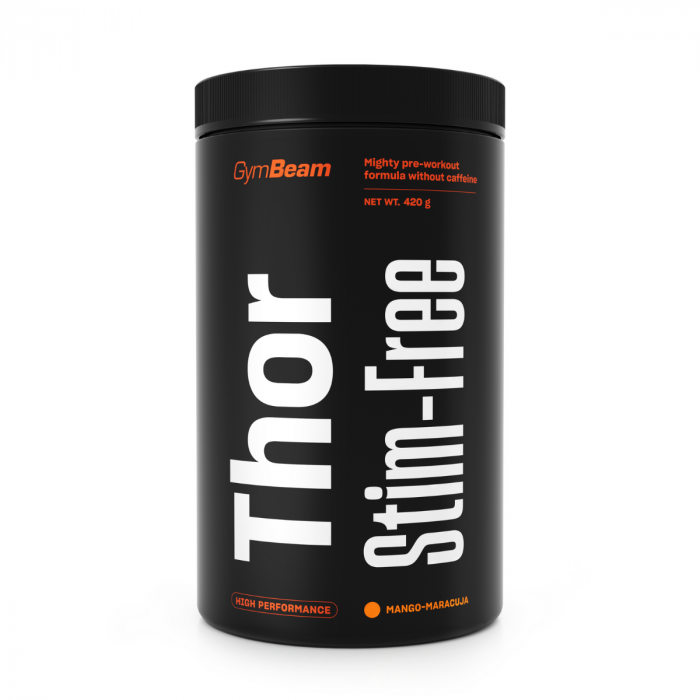 GymBeam Pre-Workout Thor Stim-free 420 g - mango/marakuja