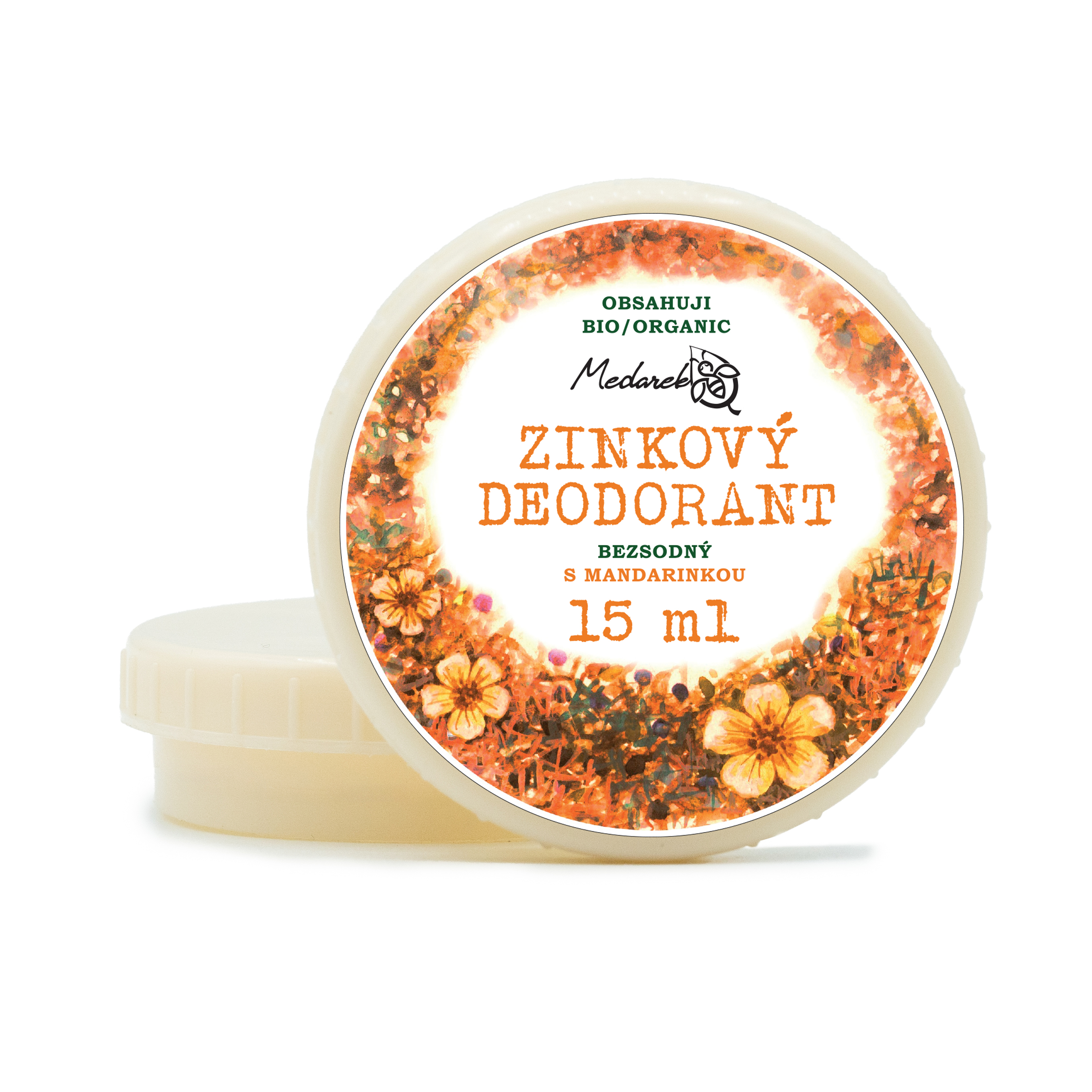 Medárek Zinkový deodorant mandarinka Objem:: 15 ml