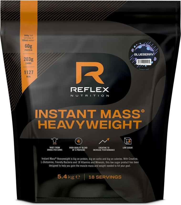 Reflex Nutrition Instant Mass Heavy Weight Gainer 5400 g Příchuť: Borůvka