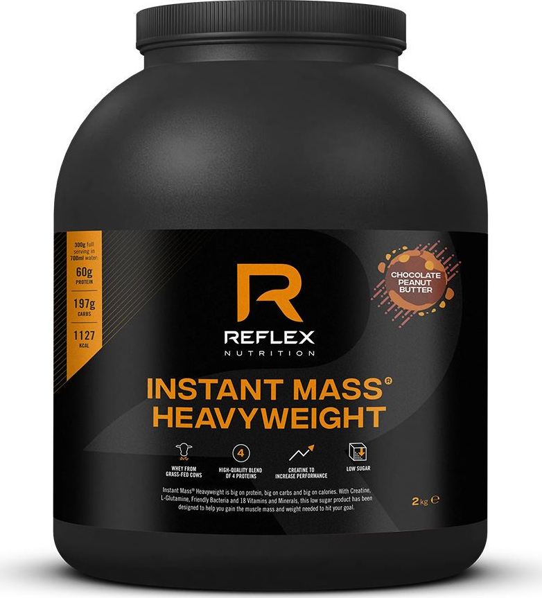 Reflex Nutrition Reflex Instant Mass Heavy Weight Čokoláda, 2 kg Varianta: Instant Mass Heavy Weight 2kg čokoláda arašídové máslo