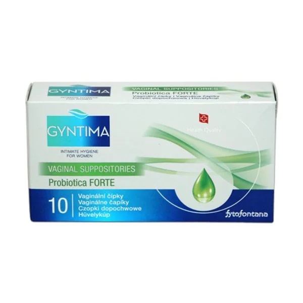 Fytofontana Gyntima vaginální čípky Probiotica FORTE, 10ks