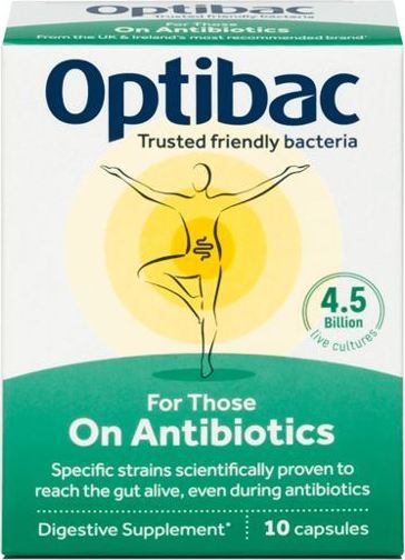 Optibac On Antibiotics (Probiotika při antibiotikách) 10 kapslí