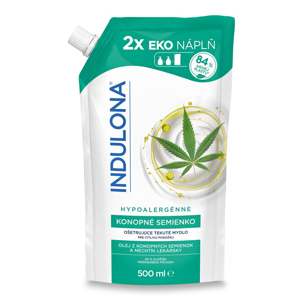 Indulona Tekuté mýdlo Konopné semínko, 500ml