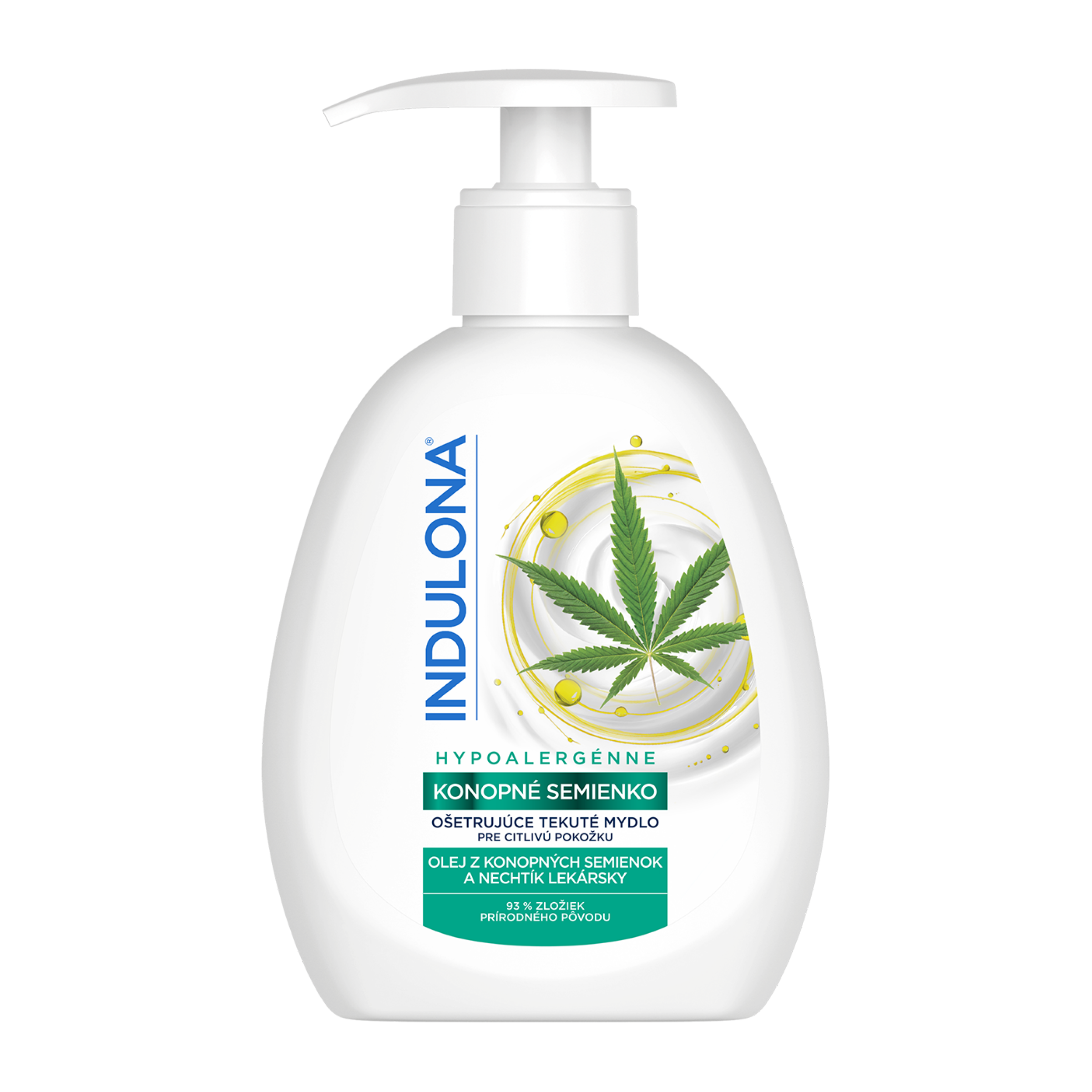 Indulona Tekuté mýdlo- Konopné semínko, 250ml
