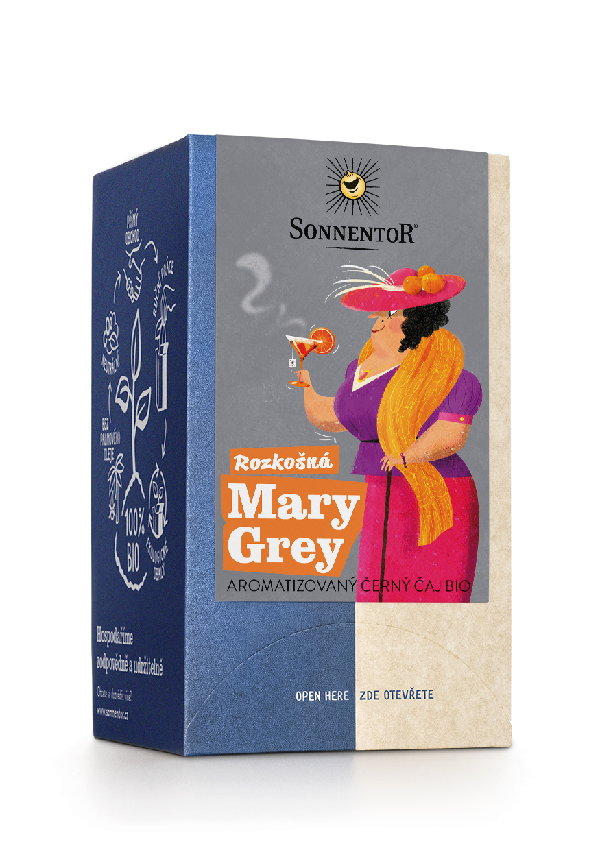 Sonnentor Rozkošná Mary Grey bio 27 g, porc. dvoukomorový
