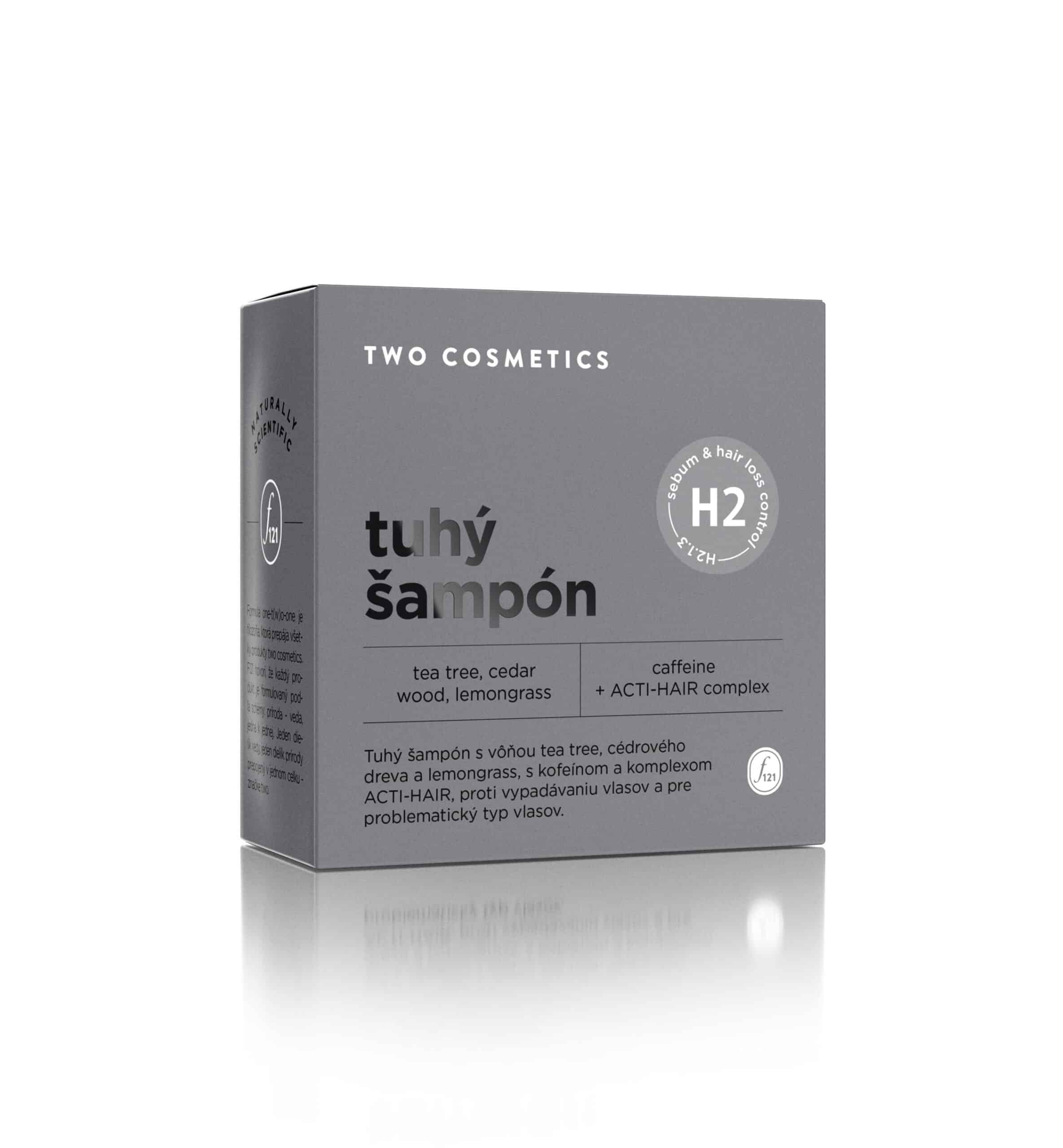Twocosmetics Tuhý šampón SEBUM&HAIR LOSS CONTROL s kofeinem, 60 g