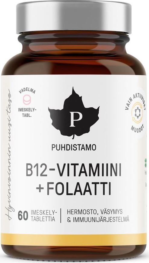 Puhdistamo Vitamin B12 Folate 60 kapslí