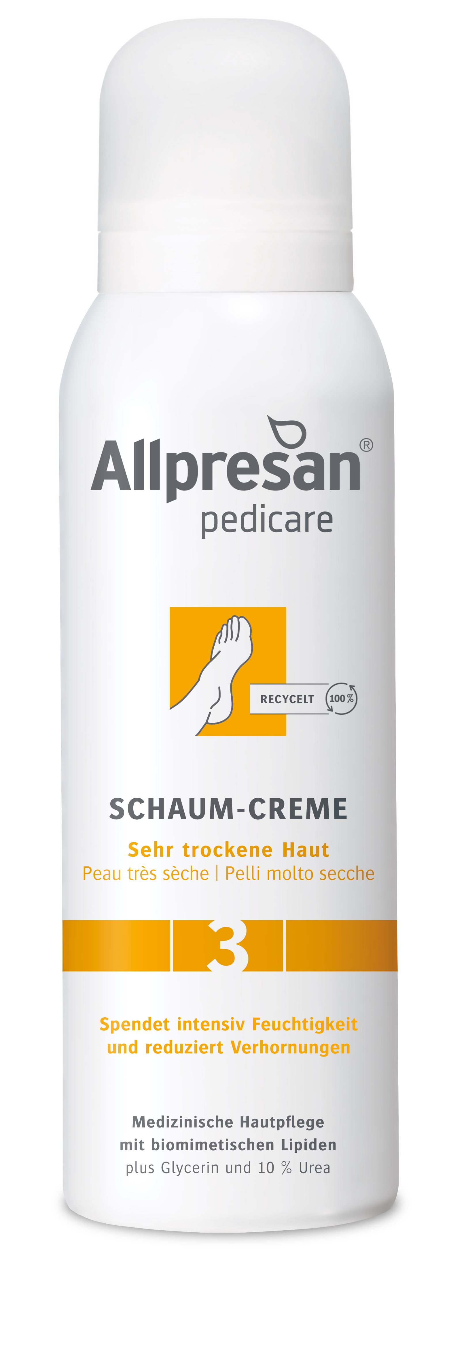 Allpresan PediCARE 3 Krémová pěna na velmi suchou pokožku Objem: 125 ml