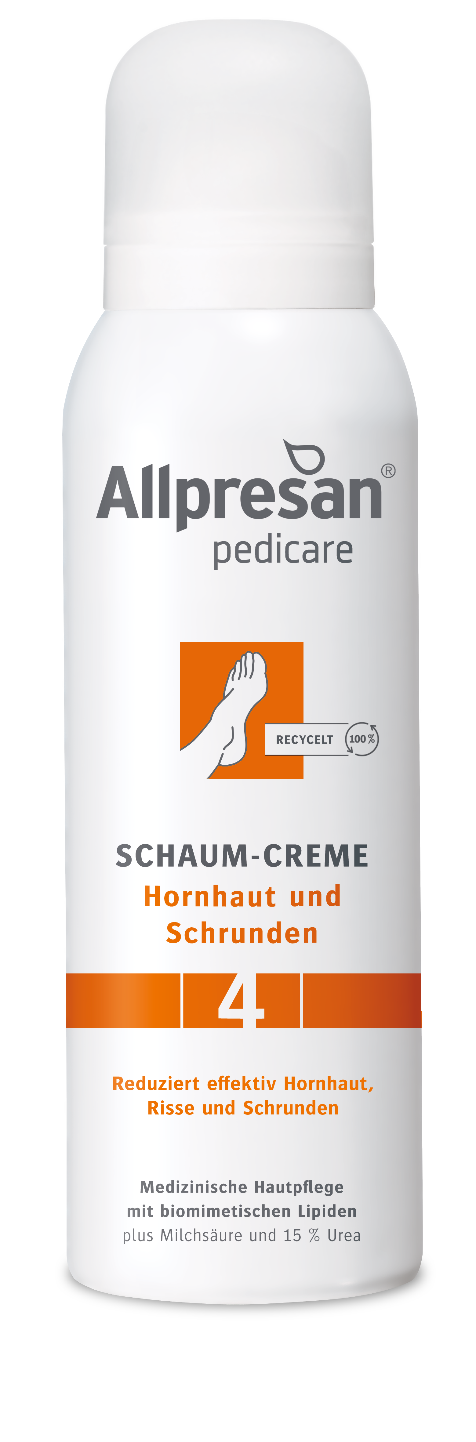 Allpresan PediCARE 4 Krémová pěna na zrohovatělou a popraskanou pokožku Objem: 125 ml