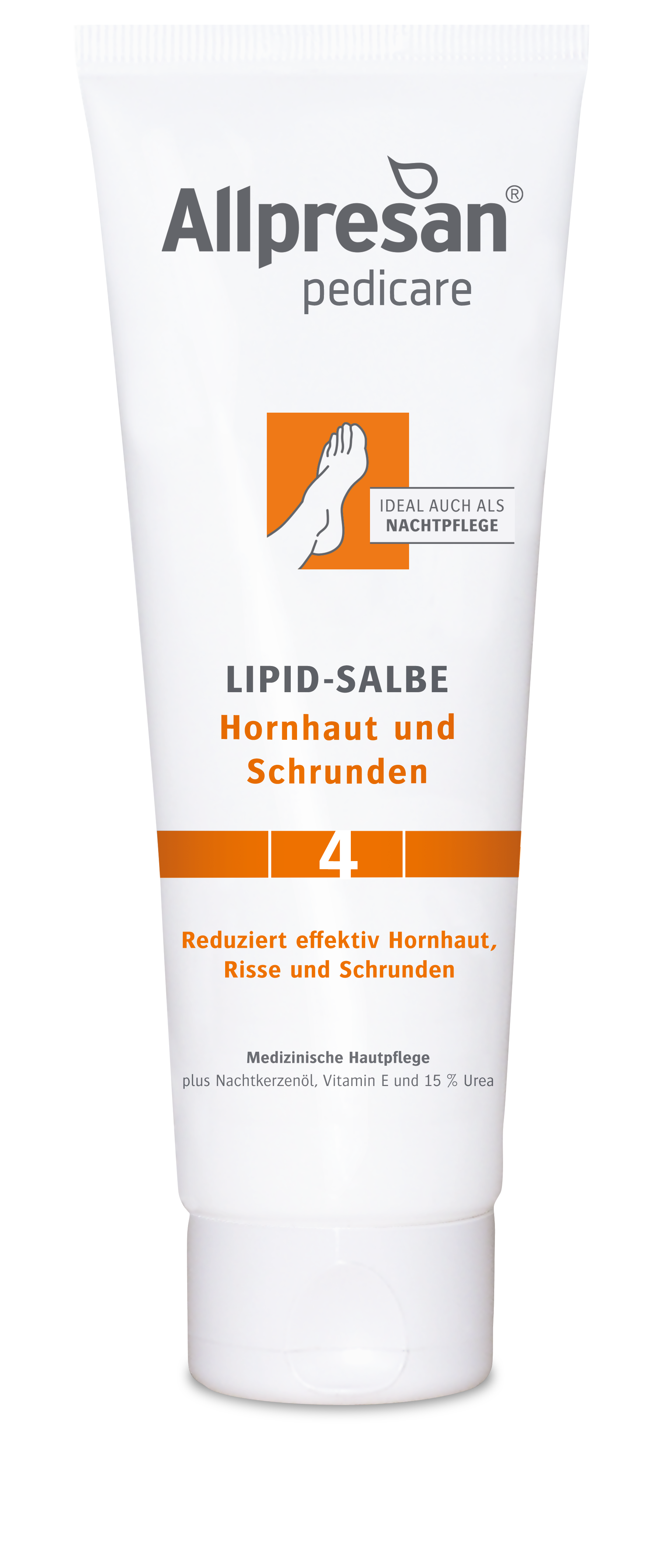 Allpresan PediCARE 4 Lipidová mast k redukci zrohovatělé pokožky - noční péče, 125 ml