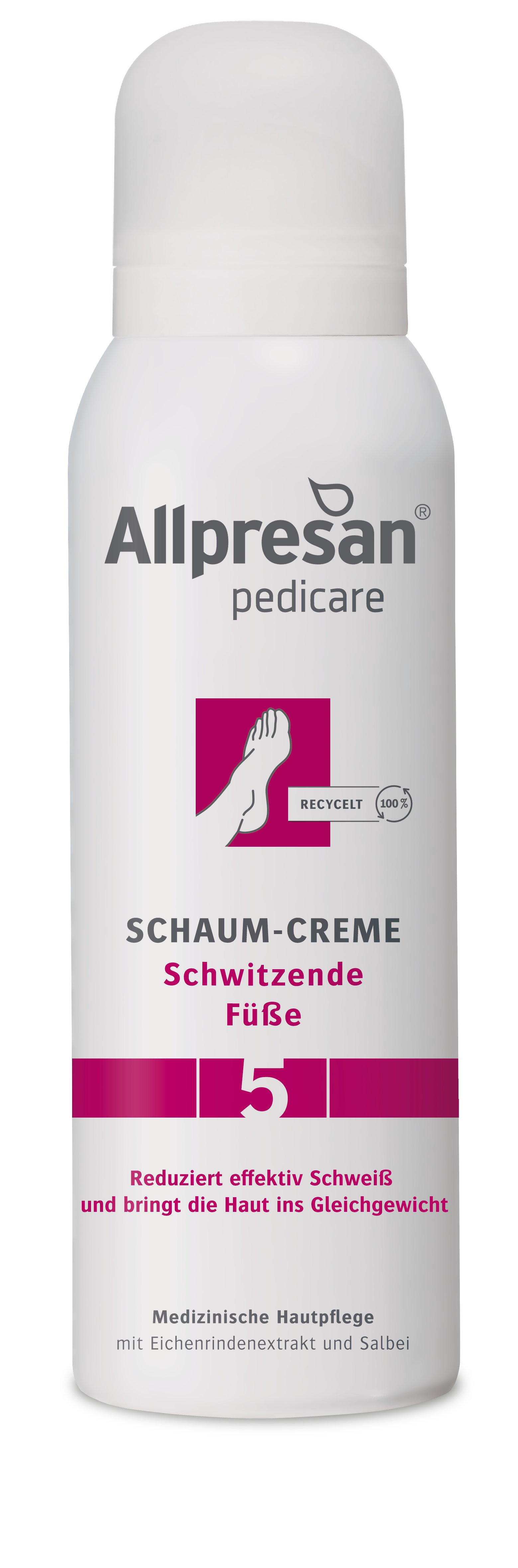 Allpresan PediCARE 5 Krémová pěna na potící se nohy, 125 ml