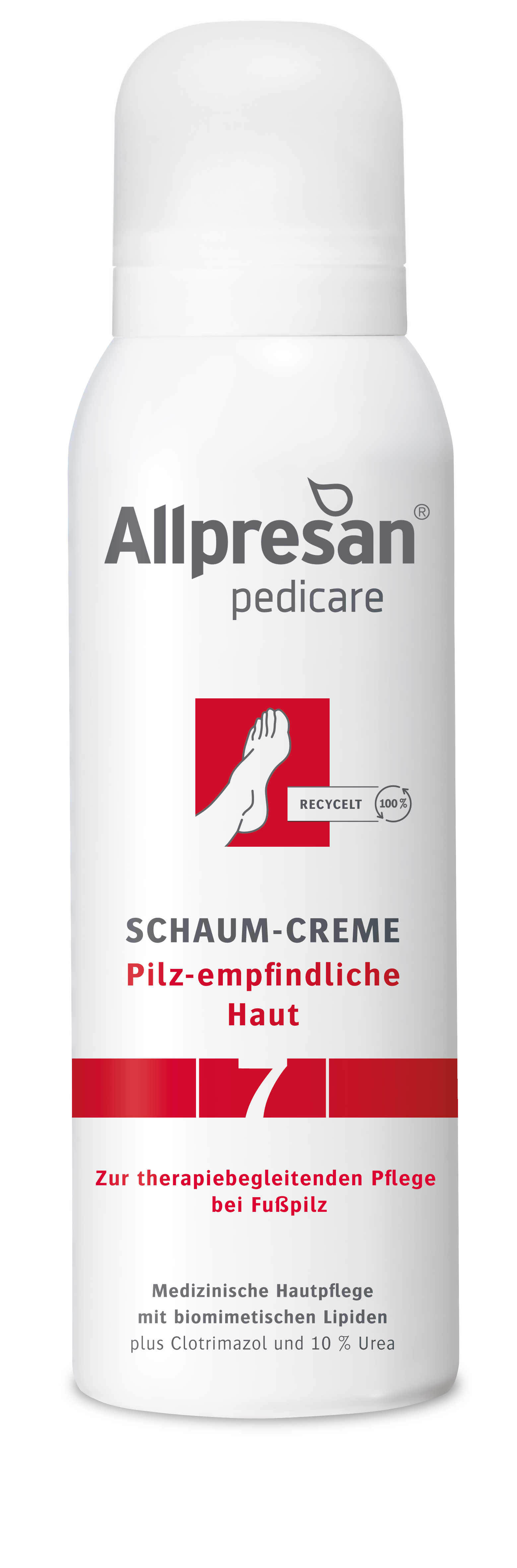 Allpresan PediCARE 7 Krémová pěna na pokožku citlivou na plísně, 125 ml