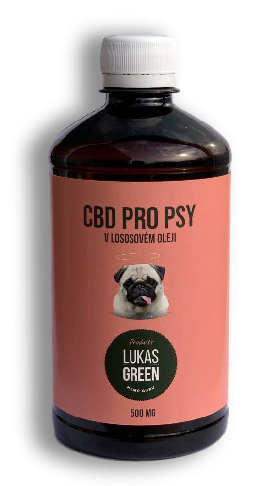 Lukas Green CBD pro psy v lososovém oleji, 500 ml