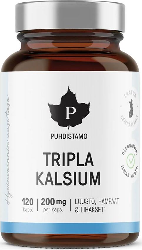 Puhdistamo Triple Calcium (vápník) 120 kapslí