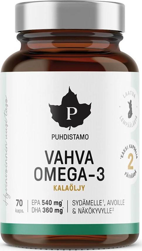 Puhdistamo Strong Omega 3 (540mg EPA, 360mg DHA) 70 kapslí
