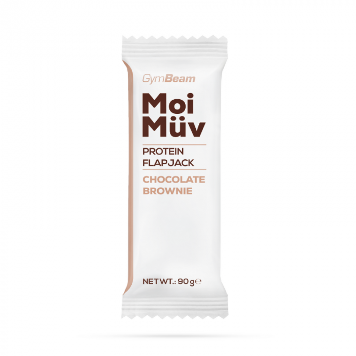 GymBeam MoiMüv Protein Flapjack, 90 g Příchuť: čokoládové brownie