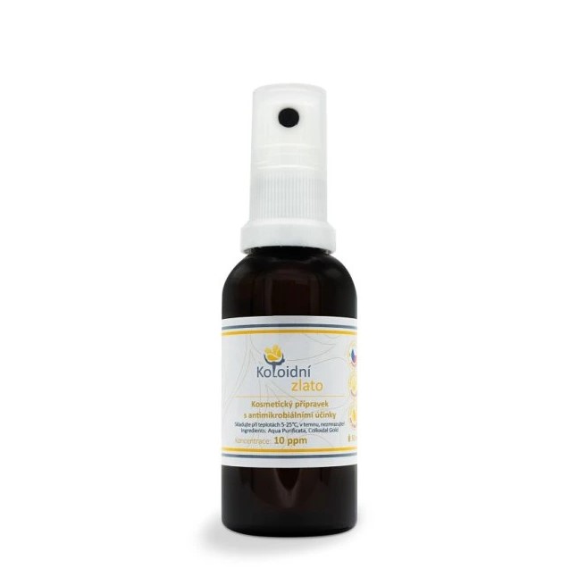 Koloidní zlato 10 ppm, 50 ml Varianta: Mechanický rozprašovač