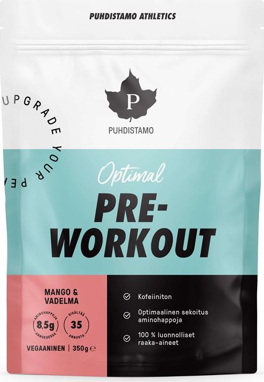 Puhdistamo Pre-Workout Caffeine Free 350g - mango/malina