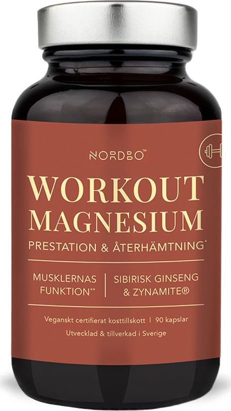 Nordbo Workout Magnesium, 90 ks