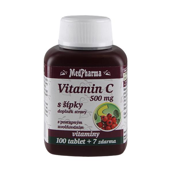 MedPharma Vitamin C 500mg s ��pky prod.��.tbl.107