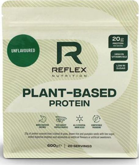 Reflex Nutrition Reflex Plant Based Protein natural, 600 g Varianta: Plant Based Protein 600g natural