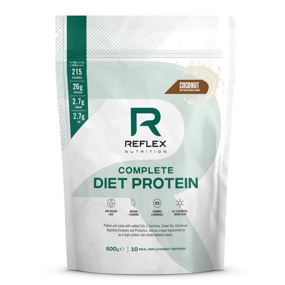 Reflex Nutrition Reflex Complete Diet Protein, 600 g Varianta: Complete Diet Protein 600g kokos