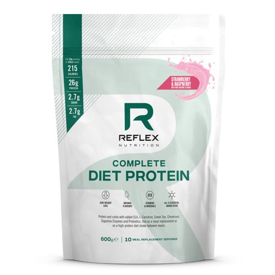 Reflex Nutrition Reflex Complete Diet Protein, 600 g Varianta: Complete Diet Protein 600g jahoda a malina