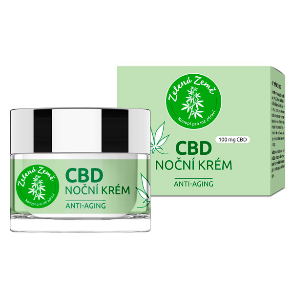 Zelená Země CBD noční krém, 50 ml