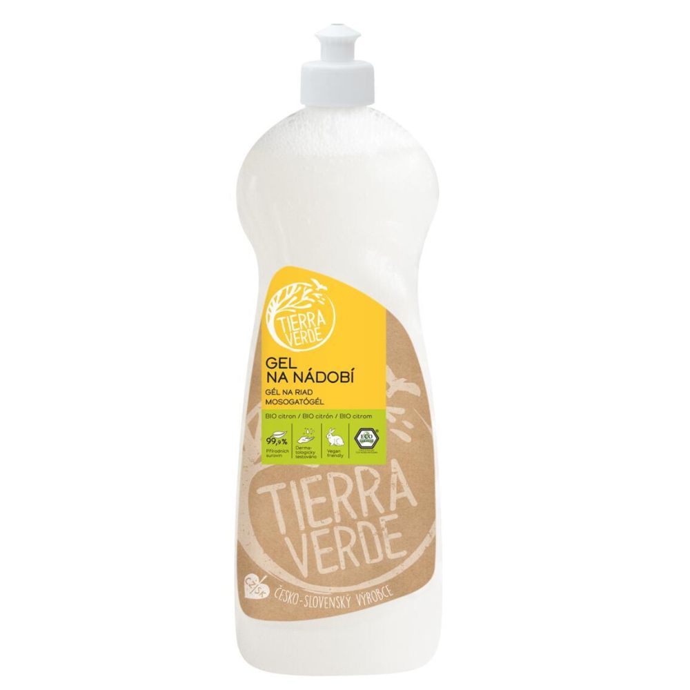 Tierra Verde – Gel na nádobí BIO citron 1 l