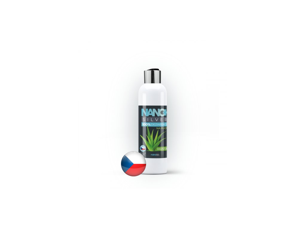 Nanolab HUSTÁ dezinfekce na ruce NANO+ Silver 100 ml