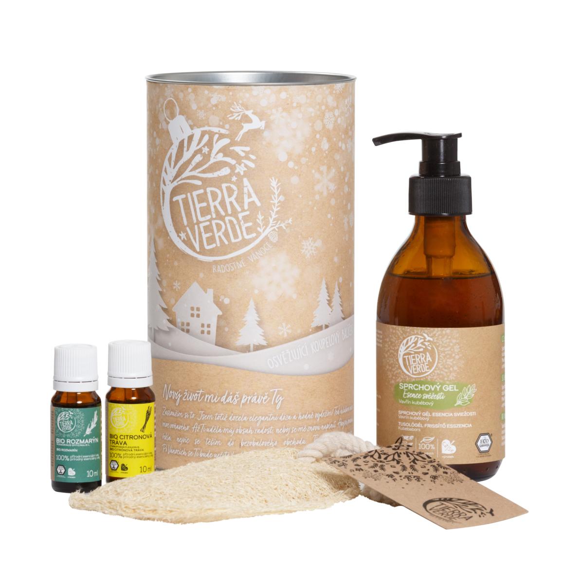 Tierra Verde – Osvěžující koupelový balíček (dóza vánoční) 1 ks